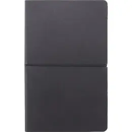 Peja Santhome A5 Recycled PU Soft Cover Notebook Black Front